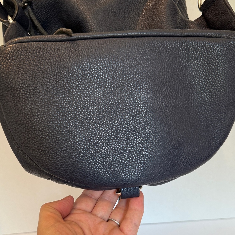 Rebecca Minkoff Navy pebbled Leather Backpack - Picture 7 of 7
